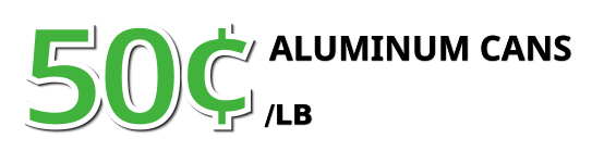 Aluminum Cans - 50 cents per pound